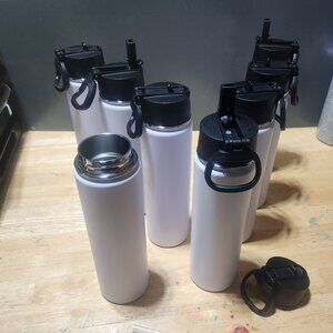 Brand New | 24oz Insulated Water Bottle with Straw - Bulk 8 Pack